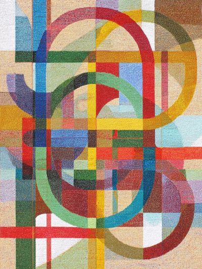 Colorful Geometric Abstract Poster. poster print