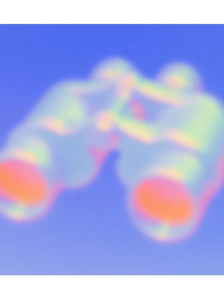 Binoculars — Abstract Print. poster — abstract art