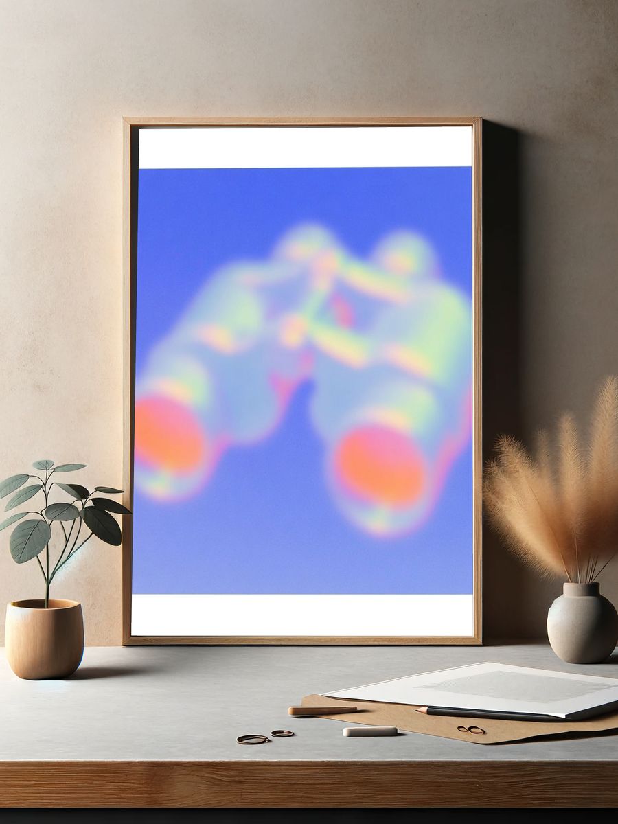 Binoculars — Abstract Print. — room view 2