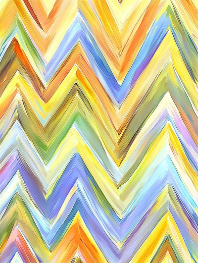 Colorful Chevron Abstract Poster.