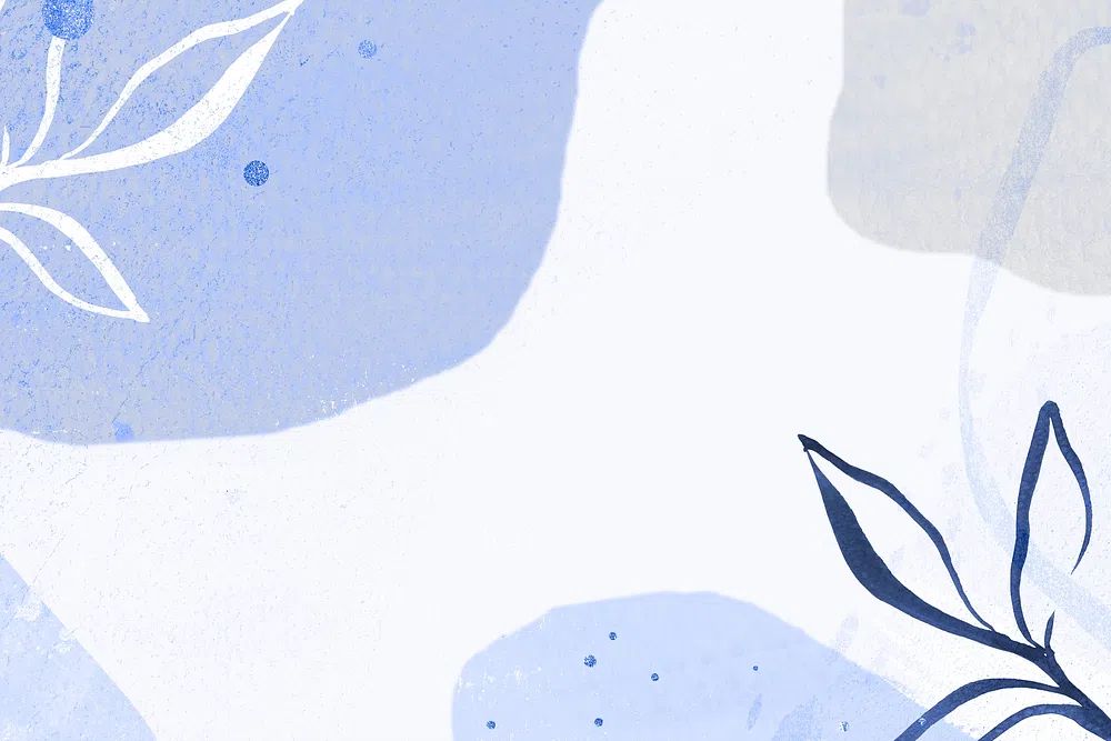 Abstract Floral Blue Poster. poster detail
