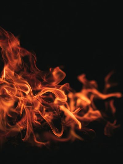 Ember Flames Abstract Poster. poster