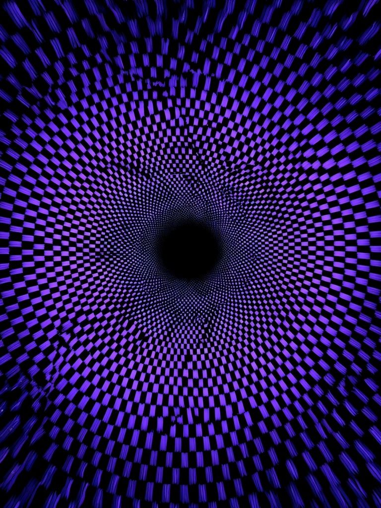 Purple Vortex Optical Illusion Poster. poster detail