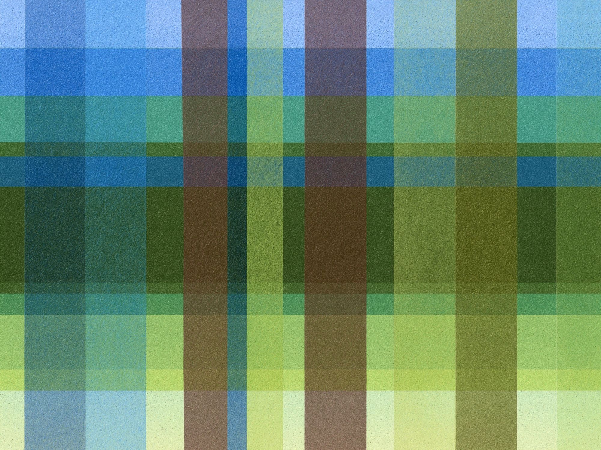 Geometric Blue Green Grid Poster. poster detail