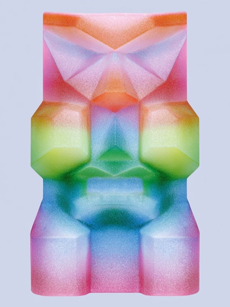 Prismatic Geometric Abstract Poster. poster detail