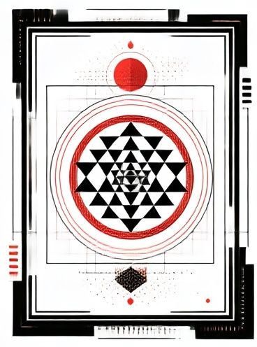 Geometric Mandala Abstract Poster. poster detail