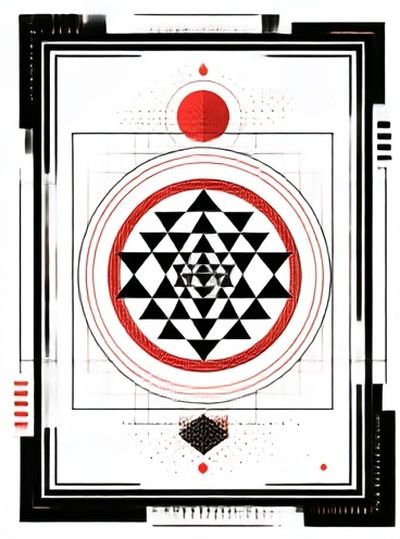 Geometric Mandala Abstract Poster. poster