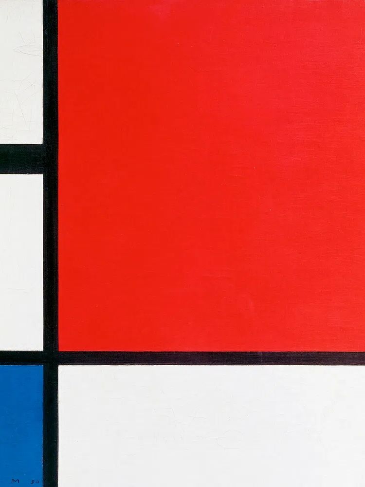 Piet Mondrian 's Composition Red. poster detail