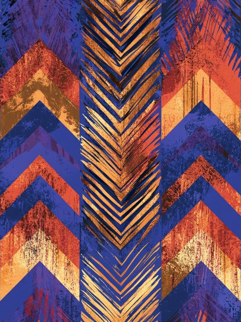 Chevron Rhythm Abstract Poster. poster detail