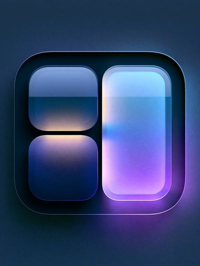 Neon Glass Geometry Abstract Poster. poster