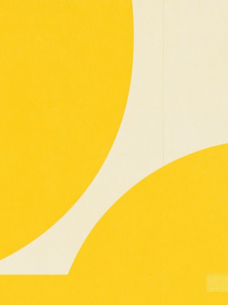 Yellow Curves Abstract Poster. poster detail