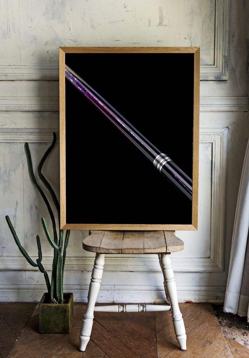 Abstract Neon Blade Poster. — room view 1