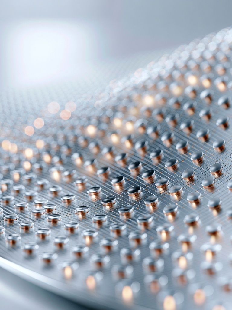 Futuristic Metallic Texture Poster. poster detail