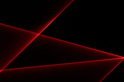 Red Neon Geometric Abstract Poster. poster