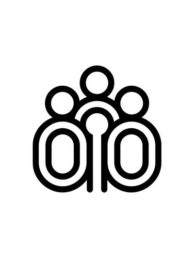 Abstract Monoline Figures Poster. poster