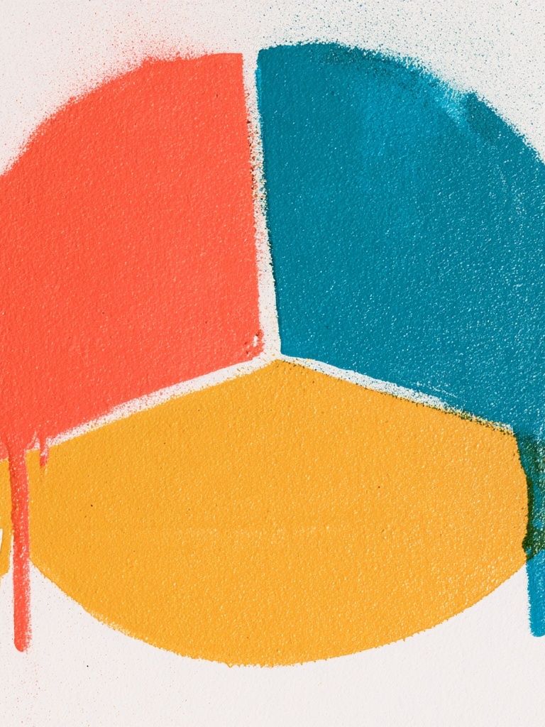 Color Block Circle Abstract Poster. poster detail