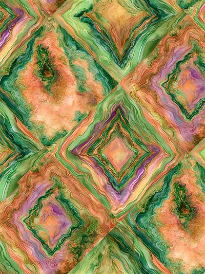 Marbled Diamond Pattern Abstract Poster. poster