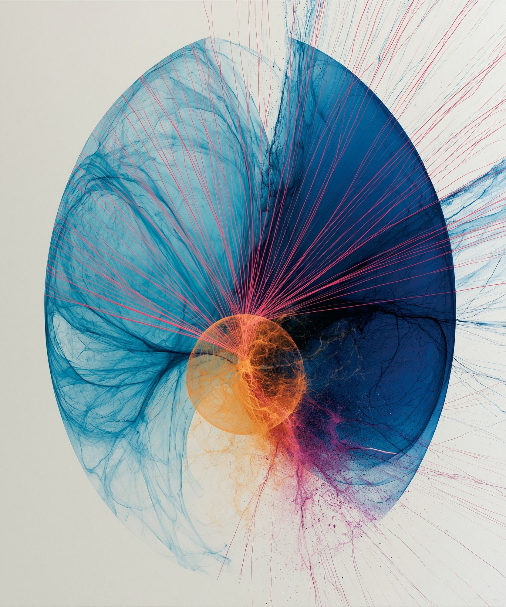 Chromatic Orb Abstract Poster. poster — abstract art