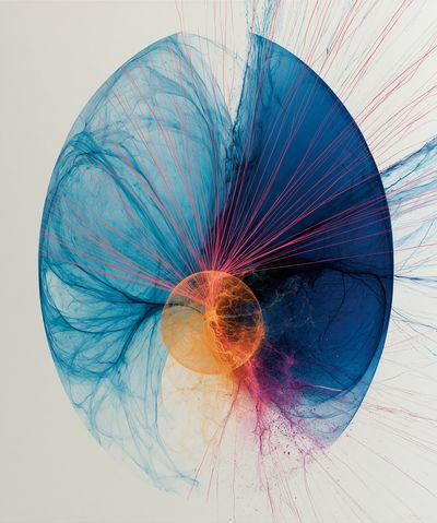 Chromatic Orb Abstract Poster. poster