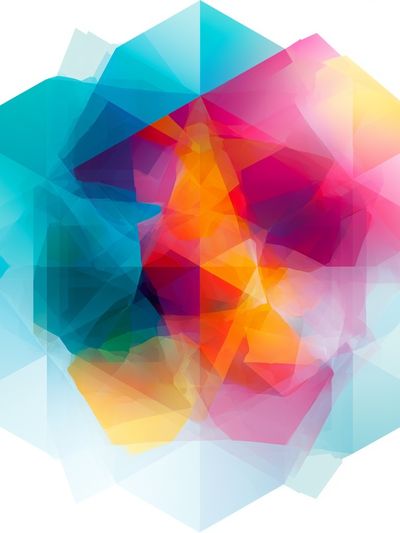 Color Prism Abstract Poster. poster