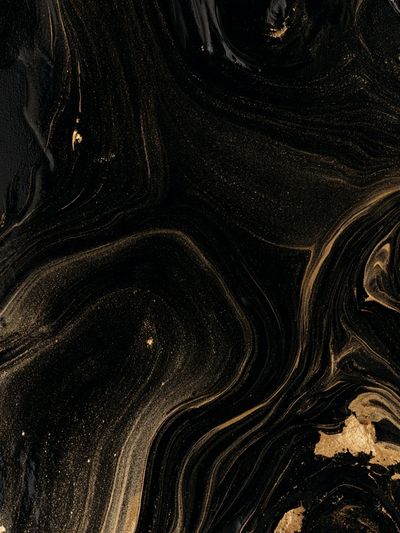 Black and Gold Marble Abstract Poster.