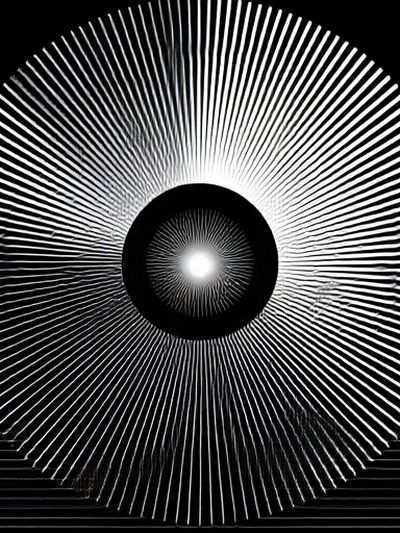 Radiant Optical Circle Poster.