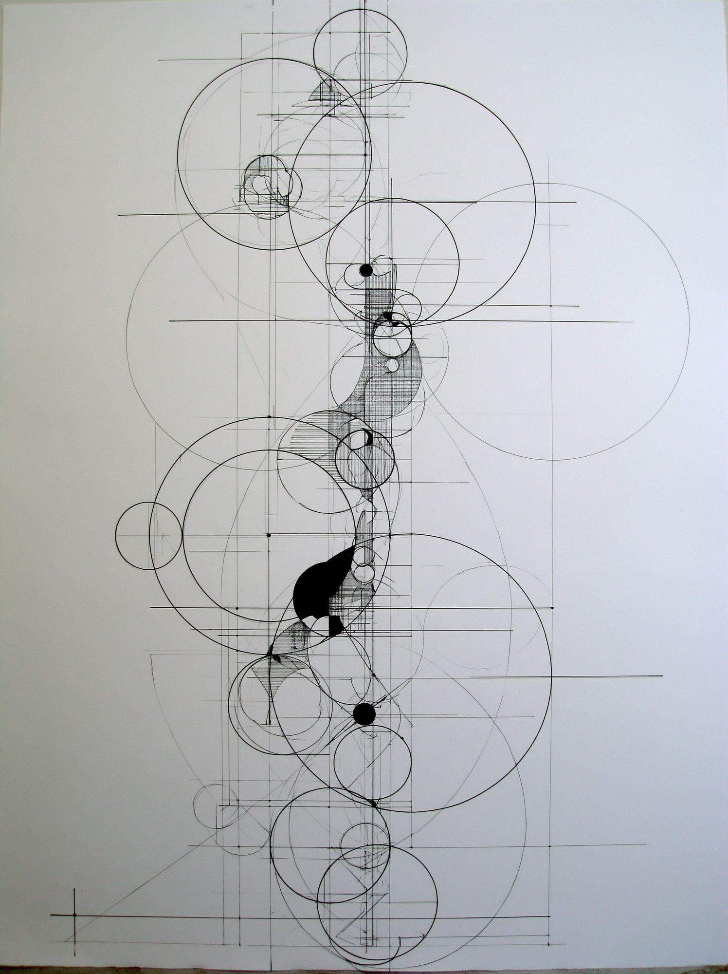 Geometric Circle Study Abstract Print. poster detail