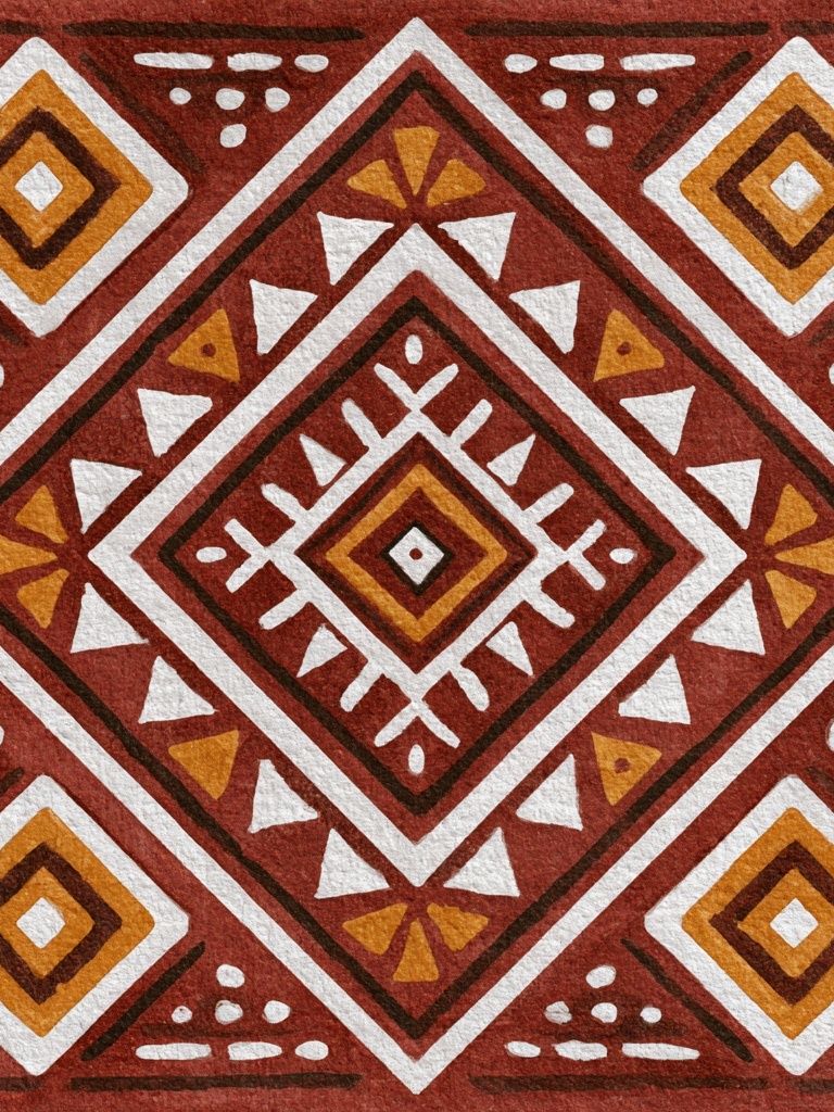 Geometric Tribal Pattern Poster. poster — abstract art