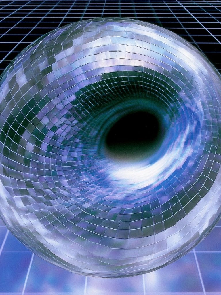 Chrome Tunnel Abstract Poster. poster — abstract art