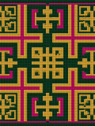 Geometric Knotwork Abstract Poster. poster
