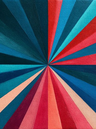 Radiant Burst Abstract Poster.