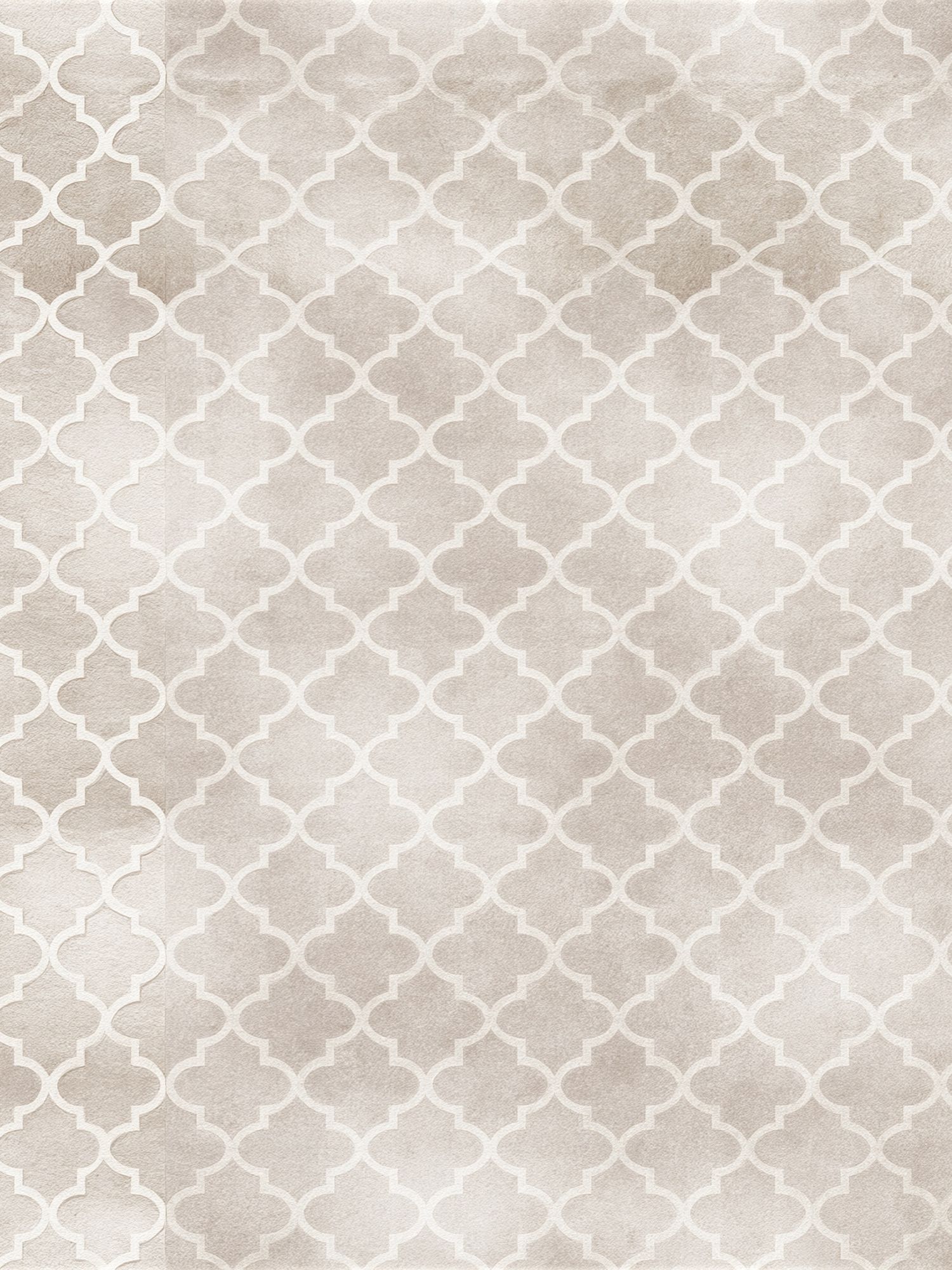 Beige Moroccan Trellis Pattern Print. poster — abstract art