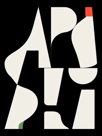 Abstract Geometric Shapes Poster. poster