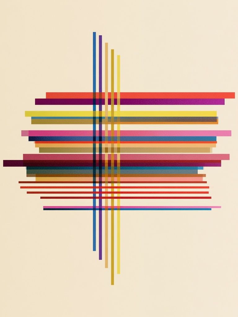 Geometric Color Grid Abstract Poster. poster — abstract art