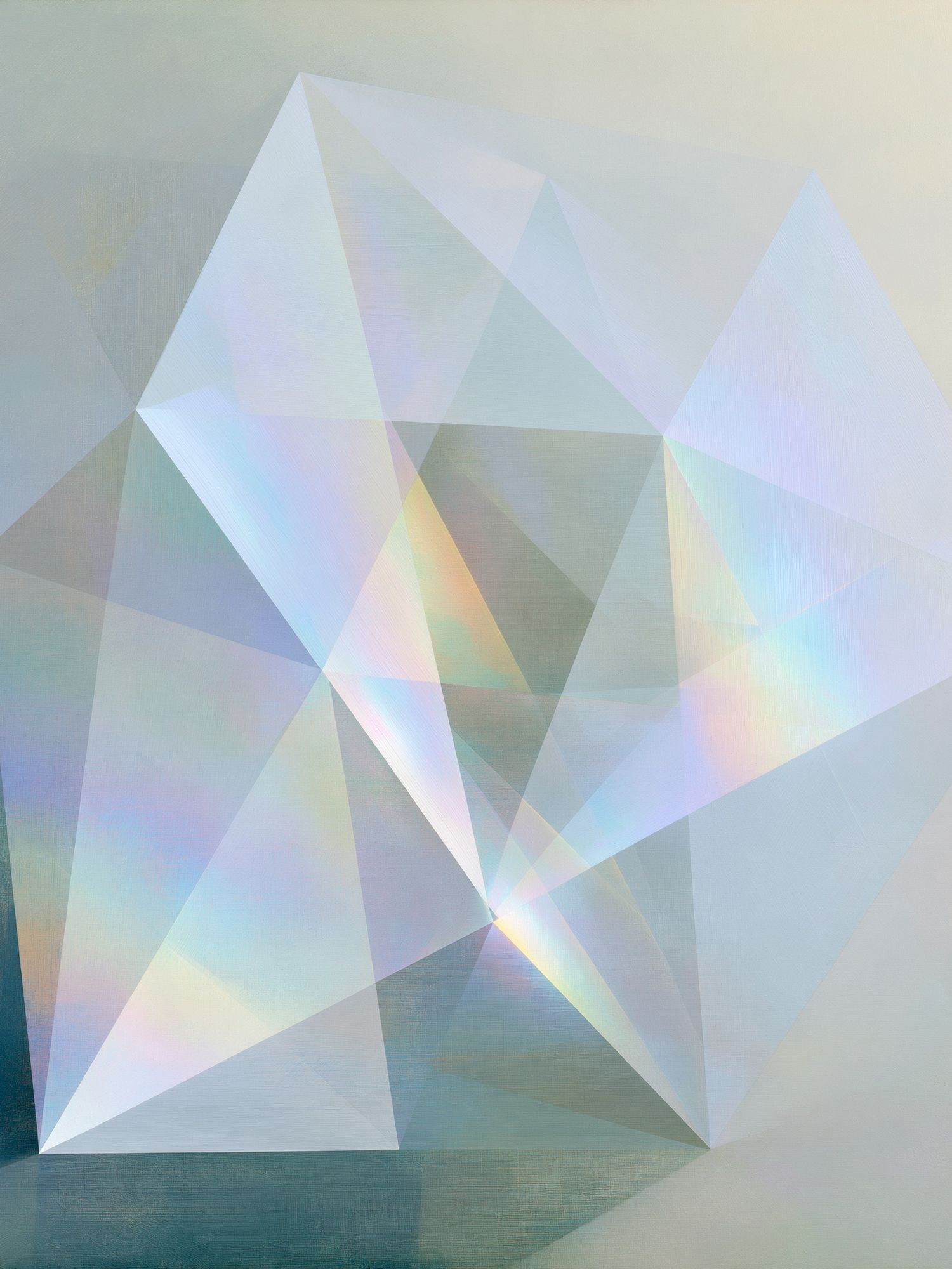 Prismatic Geometric Abstract Poster. poster — abstract art