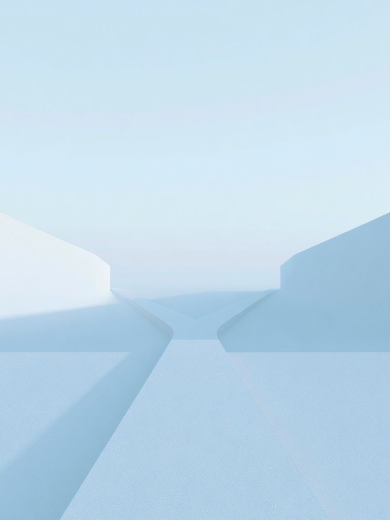 Minimal Blue Geometric Abstract Poster. poster detail