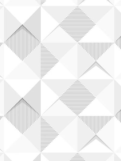 Seamless white geometric triangle patterned. poster print
