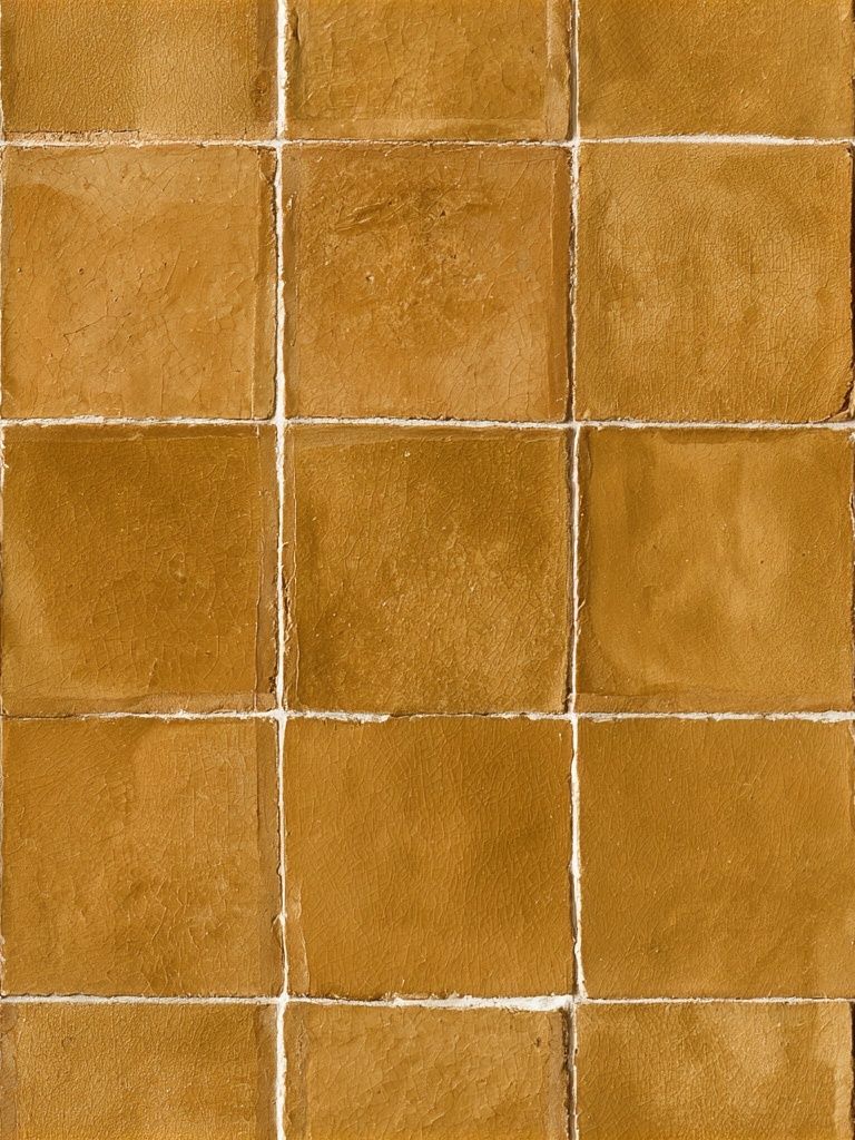 Golden Tile Grid Abstract Poster. poster — abstract art