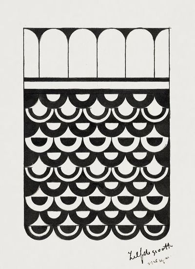 Ornament scales (Ornament van schubben). poster print