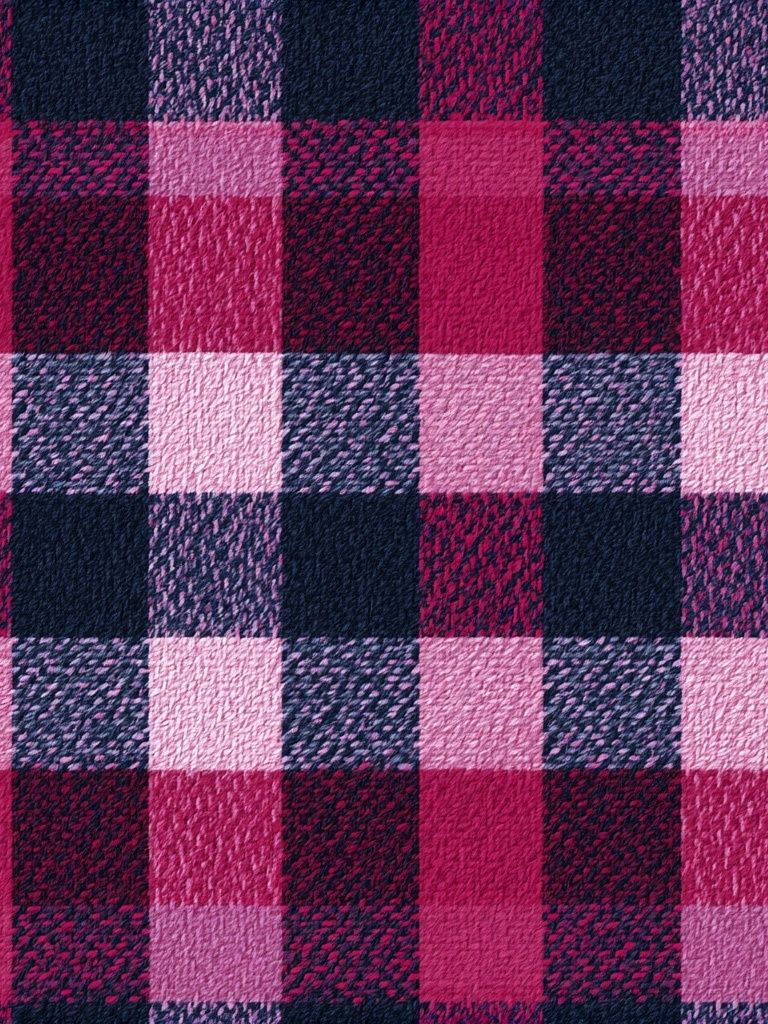 Pink Plaid Texture Poster. poster — abstract art