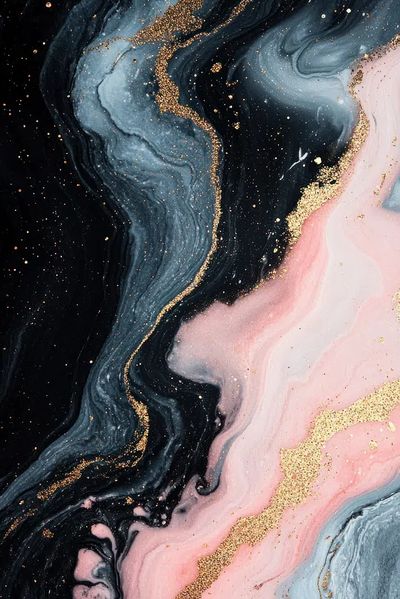 Abstract Marble Gold Glitter Poster. poster print