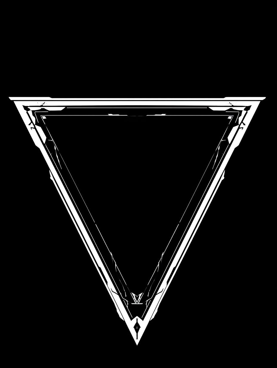 Inverted Triangle Minimalist Print. poster detail