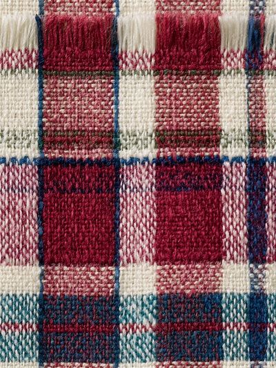 Plaid Textile Texture Print.