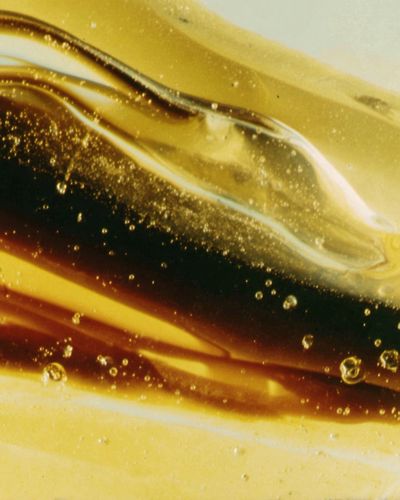 Golden Liquid Abstract Poster. poster print