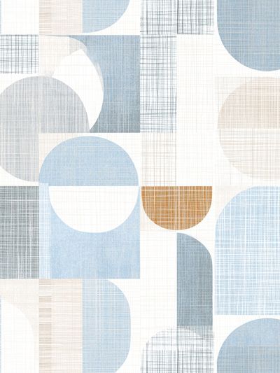 Pastel Geometric Grid Poster.
