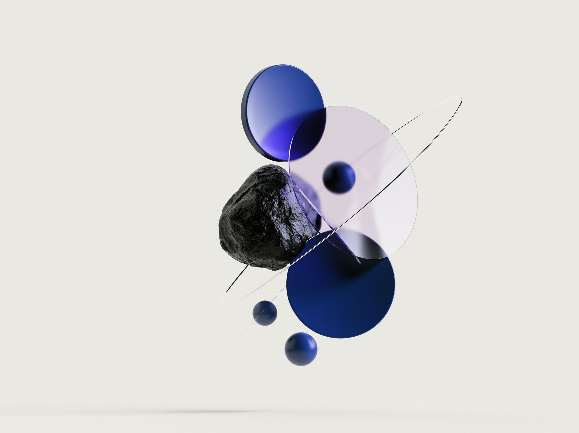 Orbital Geometry Abstract Poster. poster — abstract art