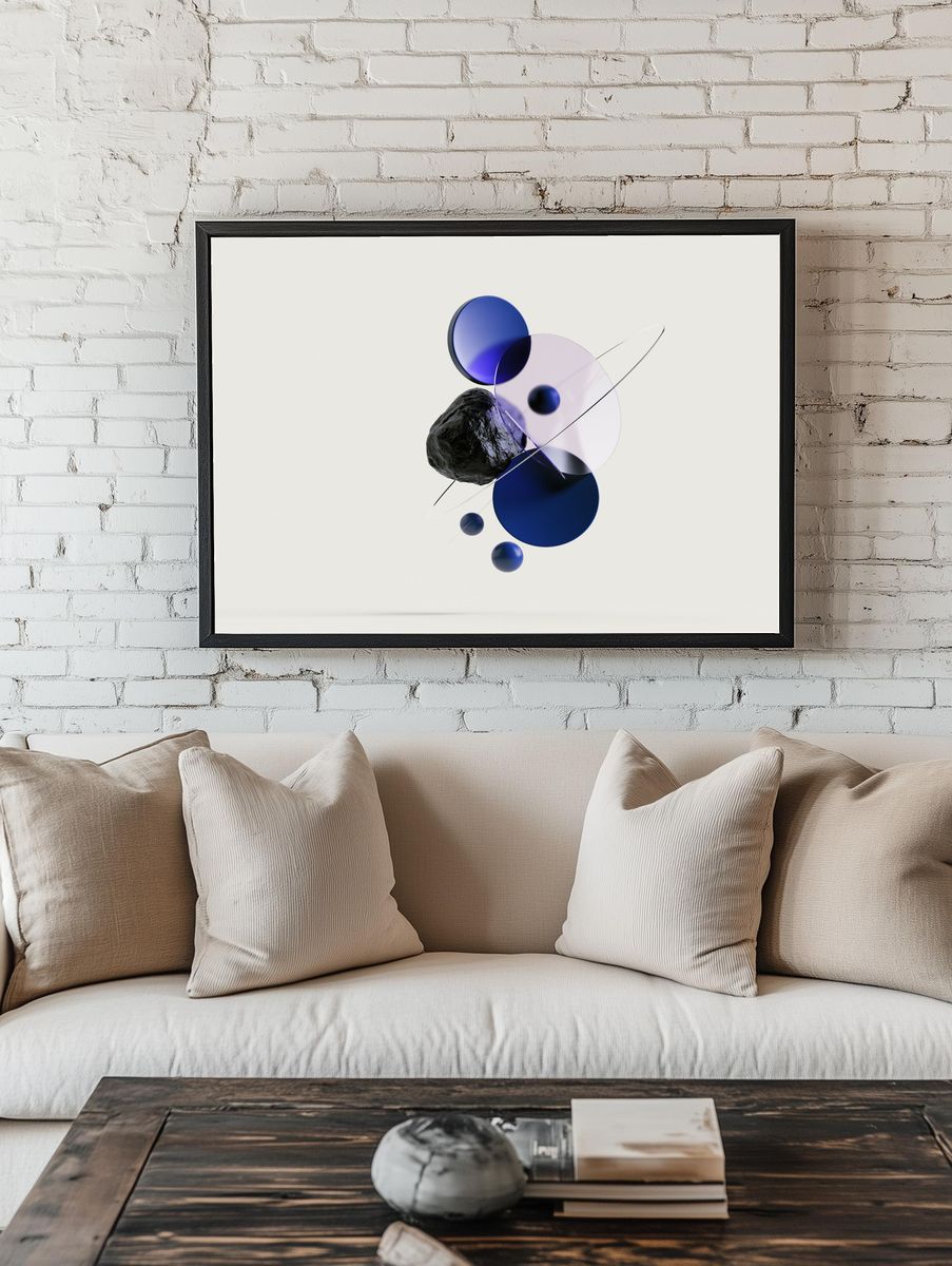 Orbital Geometry Abstract Poster. room preview