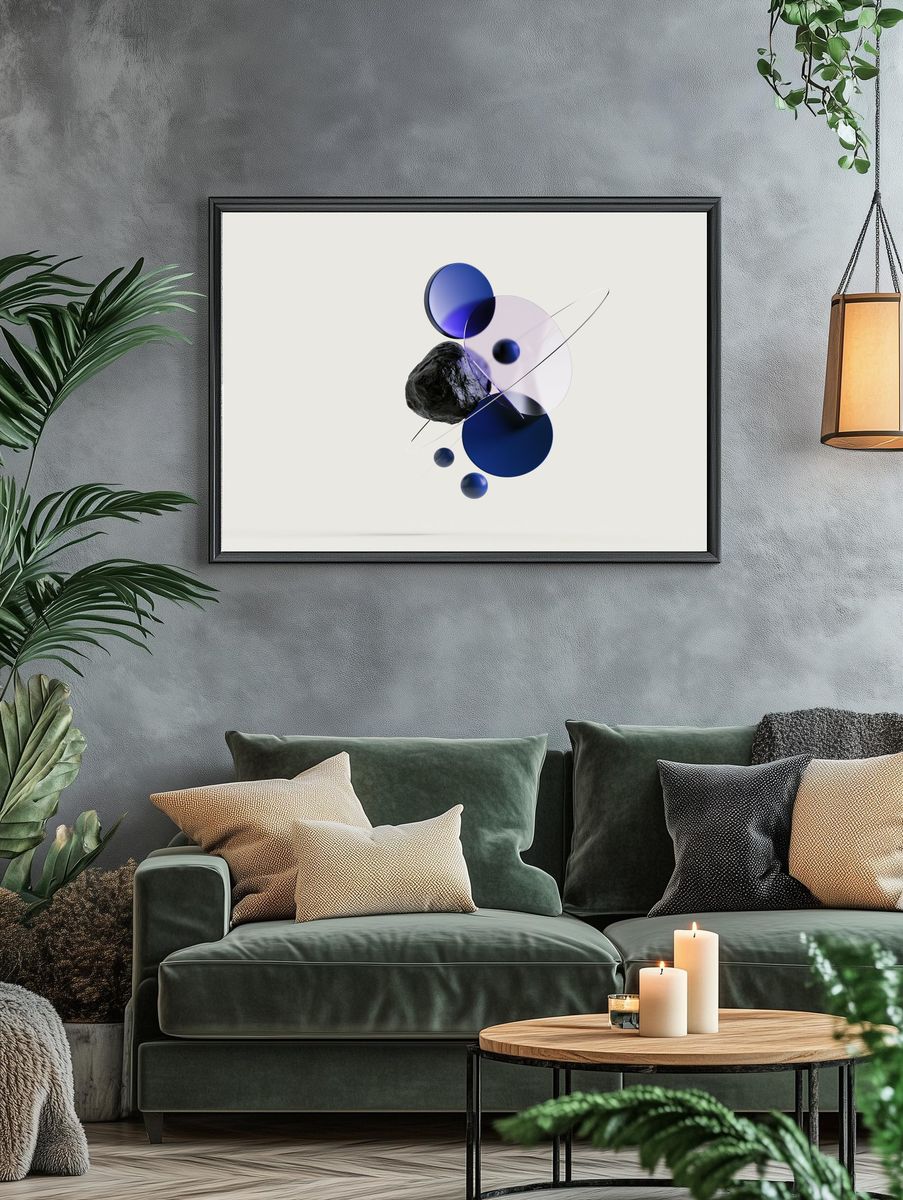 Orbital Geometry Abstract Poster. — room view 4