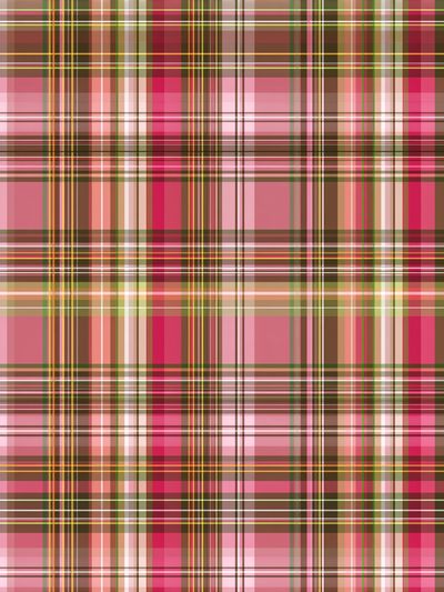 Pink Tartan Abstract Poster. poster