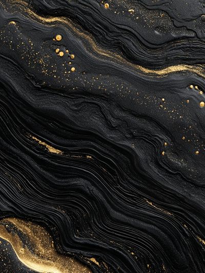 Black Gold Marble Abstract Poster.